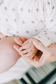 Warmth And Trust Conveyed Through Gentle Finger Hold Close Up Stock Photos