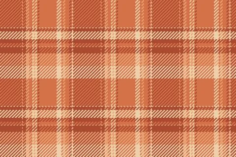 Warmth plaid background texture, strip check fabric vector. Craft seamless .. Stock Illustration