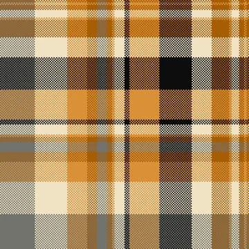 Warmtoned pixelated plaid pattern. Abstract texture ideal for backgrounds, te Illustrazione stock