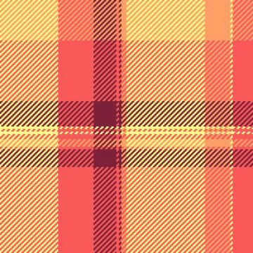 Warmtoned pixelated plaid pattern. Ideal for cozy designs, fall themes, or re 스톡 일러스트