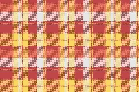 Warmtoned plaid pattern. A seamless fabric texture in autumnal colors. Repres Stock Illustration