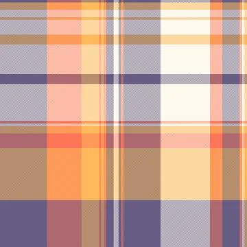 Warmtoned plaid pattern. Seamless texture with intersecting lines for backgro Stock Illustration