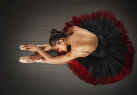 Warmup classical dancer Stock Photos