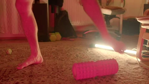 Warmup drill enhancing foot proprioception and muscular control Stock Footage 321029926