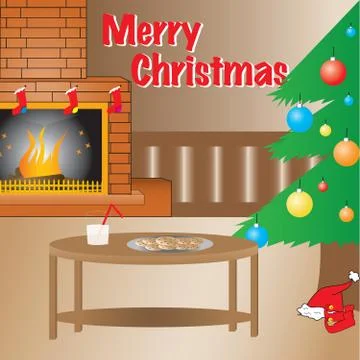 Warn Christmas setup, full vector. Stock Illustration