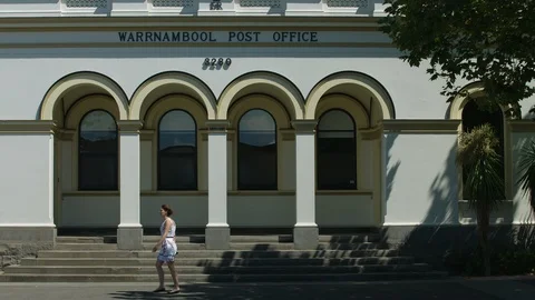 Warnambool Post Office, Victoria, Australia. 스톡 동영상 93259953