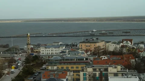 Warnemünde Timelapse at baltic sea Stock Footage 61815424