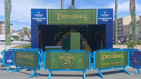 Warner Bros Tour Stand The Lord of the Rings June 14 2026 Viareggio Italy Stock-Footage 336904482