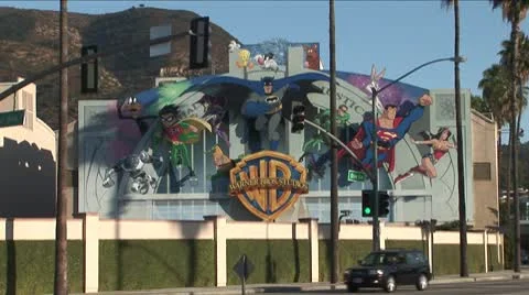 Warner Brothers Studio Mural Video stock 10579130