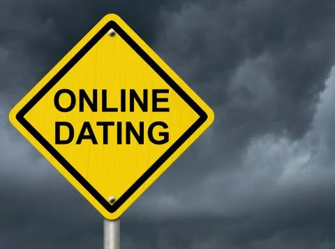 Warning about Internet Dating Stock Illustration