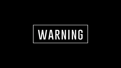 Warning advertisement promo text animation video. High-quality 4K footage Stock Footage 295591836