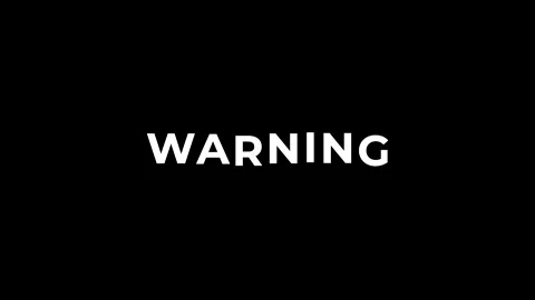 Warning advertisement promo text animation video. High-quality 4K footage Stock Footage 295778574