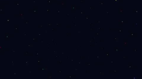Warning Alert Screen Digital Glitch HUD with Twinkling Pixelated Particles an Stock Footage 346505047