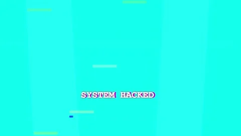 Warning Alert Screen. System hacked warning screen with malware upload progress Stock Footage 341542942
