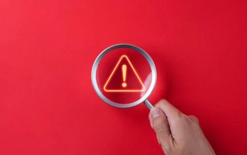 Warning alert system concept. Stock Photos