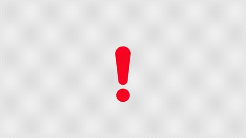 Warning Alert Triangle Icon Draw Animation Alpha Channel 4K Stock Footage 338260192