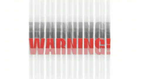 Warning Animation Stock Footage