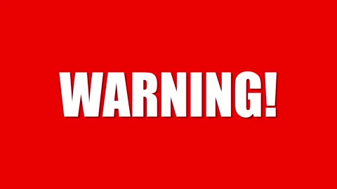 Warning Animation Stock Footage 144407634