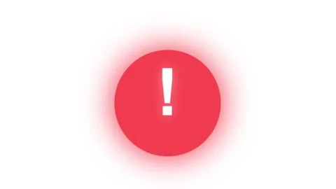 Warning attention animation icon Vidéo 314159219