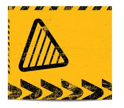 Warning banner Stock Illustration