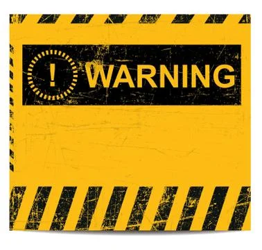 Warning banner Stock-Illustration