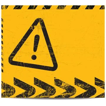 Warning banner Stock Illustration