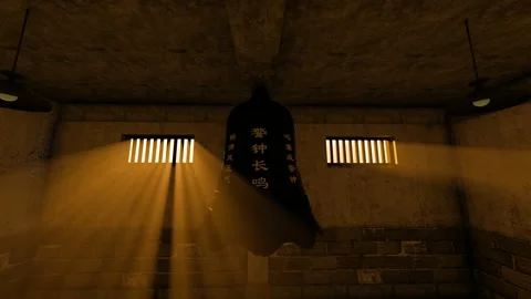 Warning bells and anti-corruption and rule of law propaganda Stock Footage 288171105