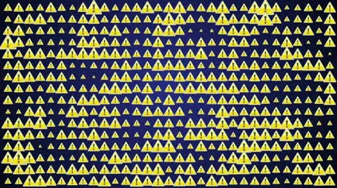 Warning Button 1280x720 Video stock 10787876