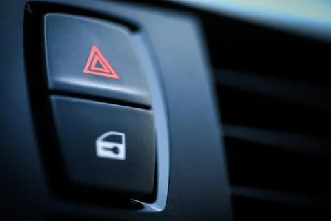 Warning button detail 写真素材