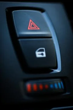Warning button detail 写真素材