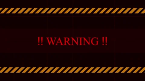 Warning caution sign for security and aware of danger Stock Footage 295587946