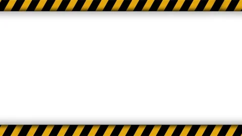Warning Caution Stripes Border Animation Background Stock Footage 332750957