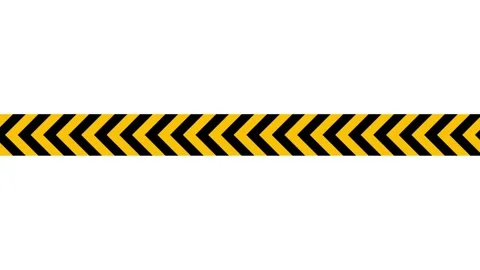 Warning caution tape. Yellow and black hazard tape on white background with.. Stock Footage 307424040