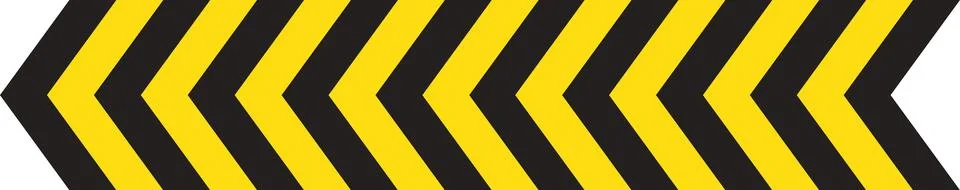 Warning chevron stripe Stock Illustration