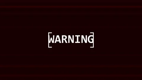 Warning concept glitch digital screen distortion with signal interference Stock Footage 345370724
