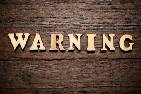 Warning concept view Фото