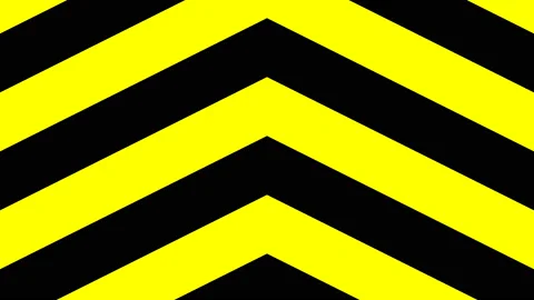 Warning Danger Caution Chevrons Moving Vertically Upwards Frame Video stock 139739901
