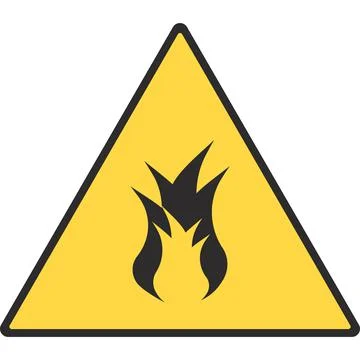 Warning danger of fire. The fire icon. Stock Illustration