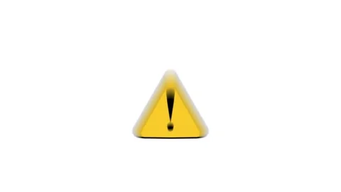 Warning danger sign, Caution warning sign Animation on white background Vídeos de archivo 310797410