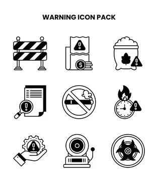 Warning DuoTone UI Icons Pack Stockillustratie