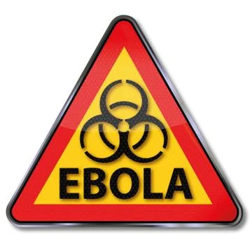 Warning of the ebola disease Stock-Illustration