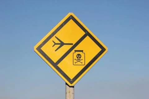 The warning, ecological sign Stock Photos