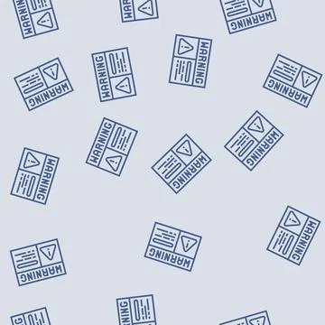 Warning electricity line seamless pattern Stock Illustration