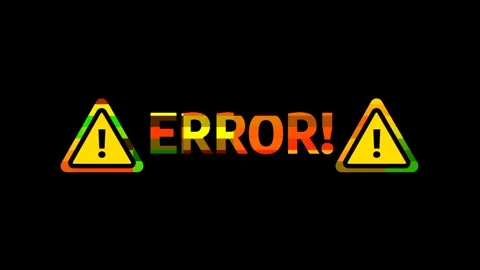 Warning Error With Caution Icons Stock Footage 336062775