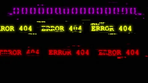 Warning Error Danger Digital Noise Glitch Effect Tv Screen Background. Stock Footage 180789969