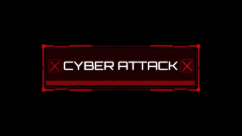 Warning Error Danger Digital System Security Alert Error Message. , Hacking Stock Footage 247247725