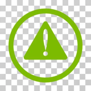 Warning Error Rounded Vector Icon Stock Illustration