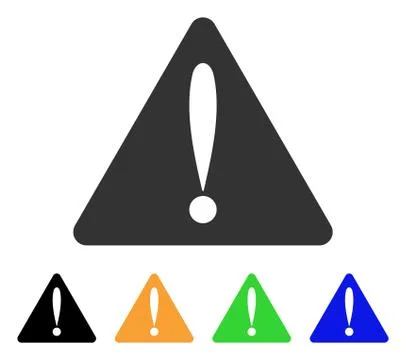 Warning Error Vector Icon Stock Illustration
