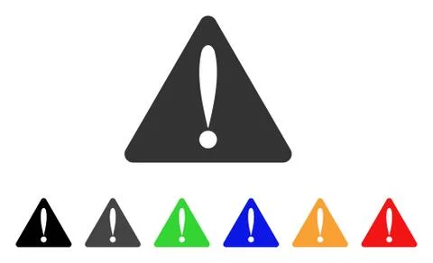 Warning Error Vector Icon Stockillustratie