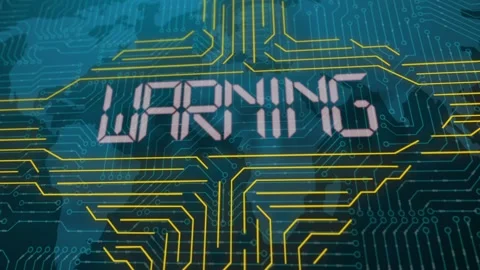 Warning Exclamation Mark Flashing. Motion Graphics. Stock Footage 96301362